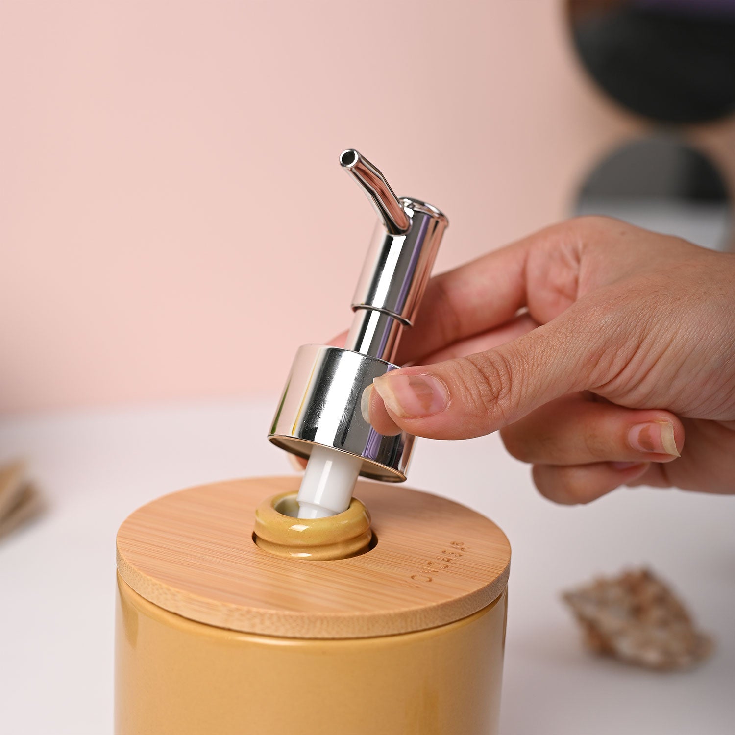 VON CASA Mustard Soap Dispenser - 350ml