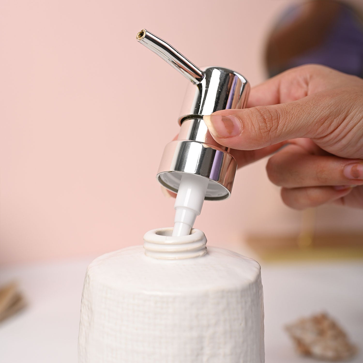 VON CASA White Soap Dispenser - 350ml