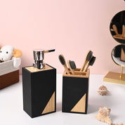 VON CASA Black Bathroom Set of 2