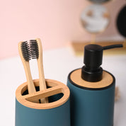 VON CASA Green Teal Bathroom Set of 2