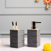VON CASA Dark Grey Bathroom Set of 2