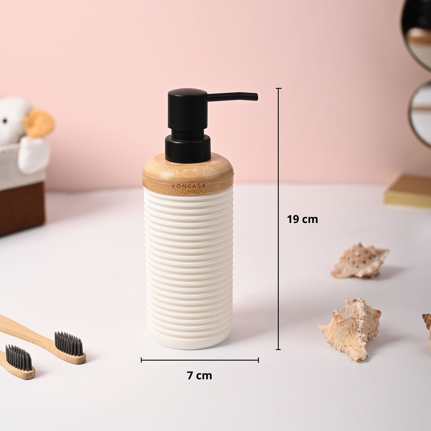 VON CASA White Bathroom Set of 2
