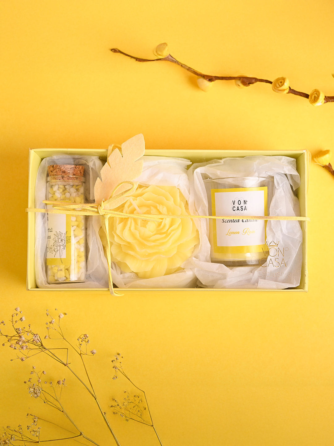 Lemon Rain Fragrance Candle Gift Set