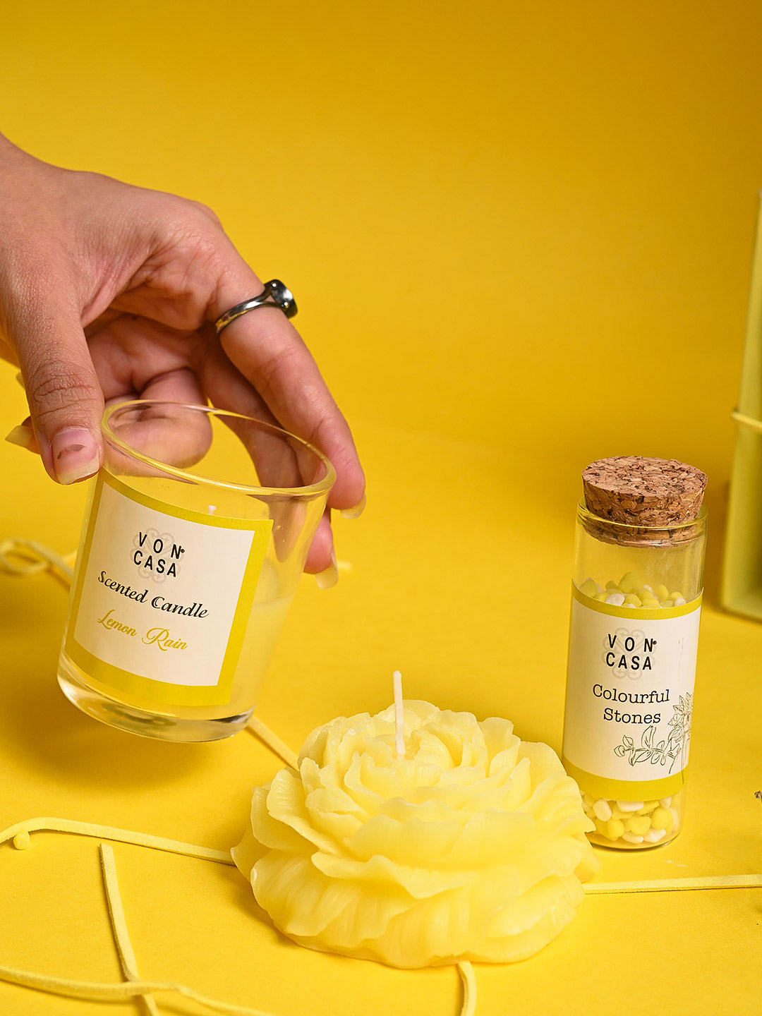 Lemon Rain Fragrance Candle Gift Set