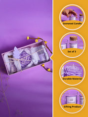 Lavender Fragrance Candle Gift Set