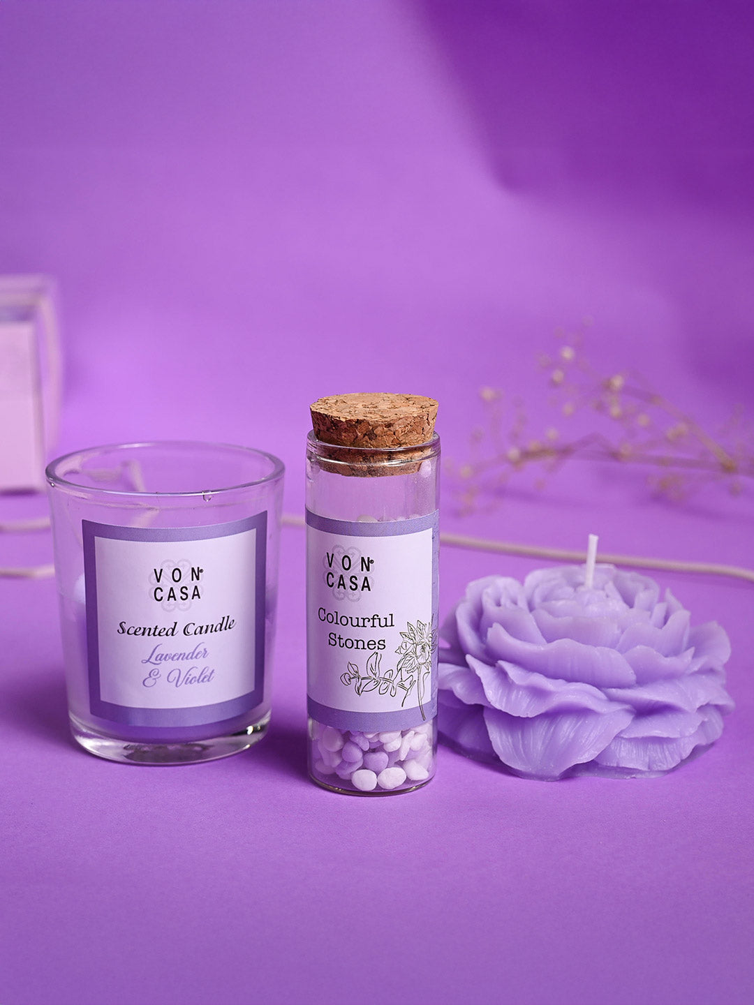 Lavender Fragrance Candle Gift Set