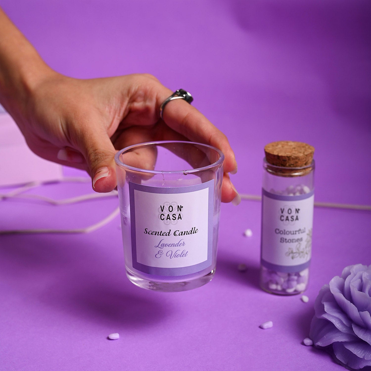Lavender Fragrance Candle Gift Set
