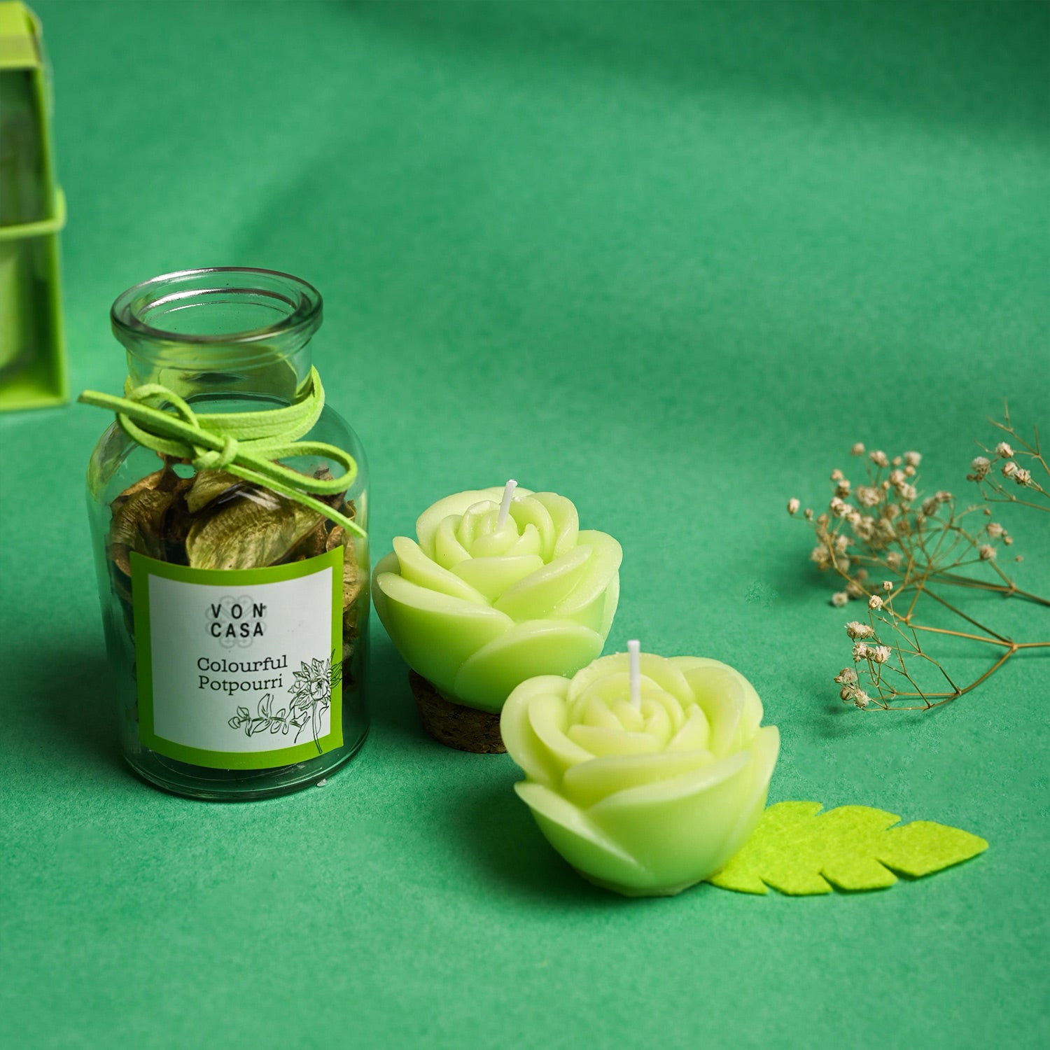candle lily flower Lily Flower Candles & Potpourri Set