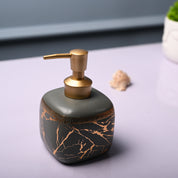 Ceramic Grey Cylindrical Soap Dispenser - Static Glossy Finish
