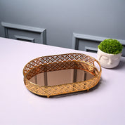 VON CASA Golden Large Tray - Glossy Finish