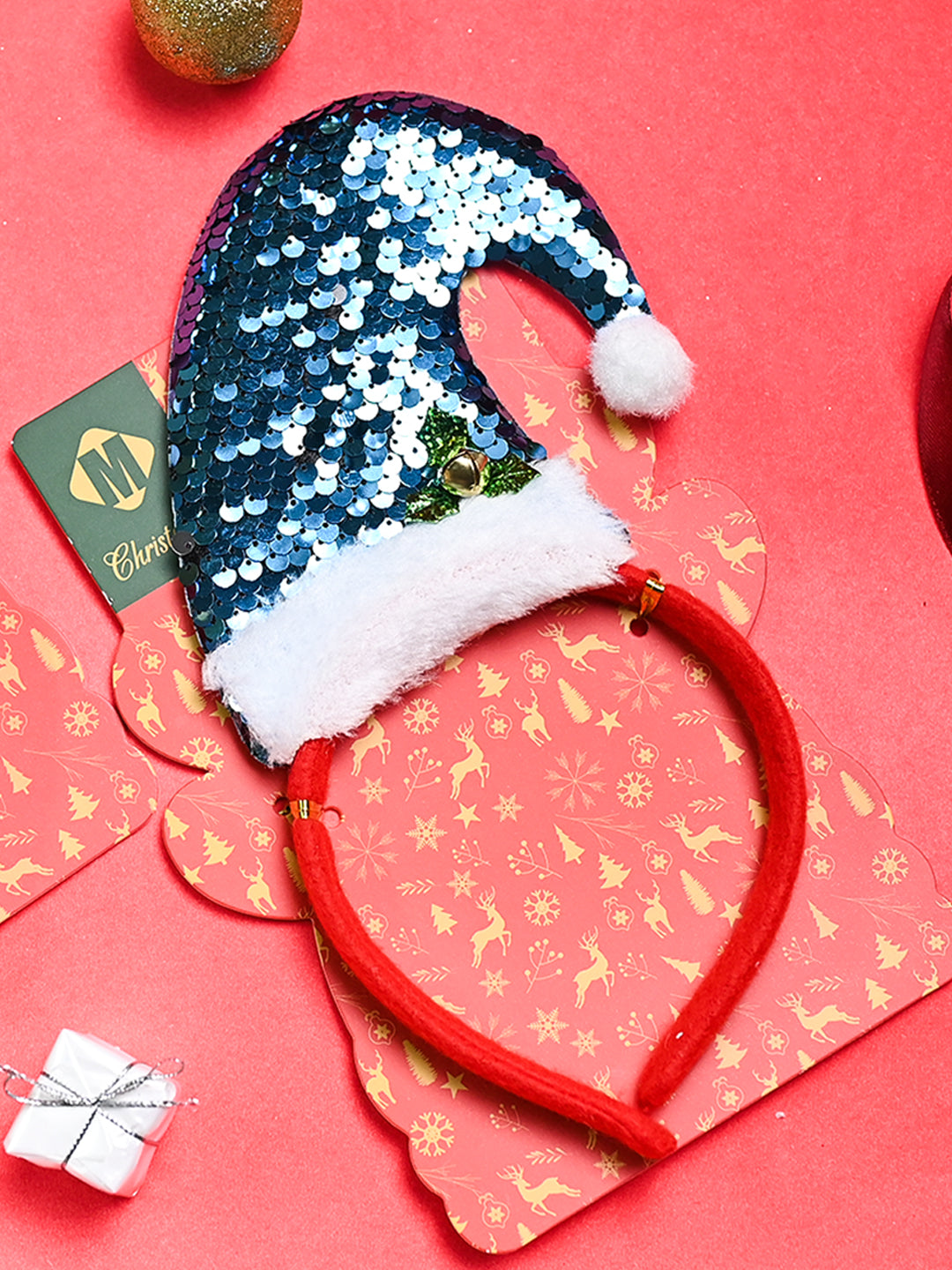 Christmas Headband Set Of 2 - Santa Hat