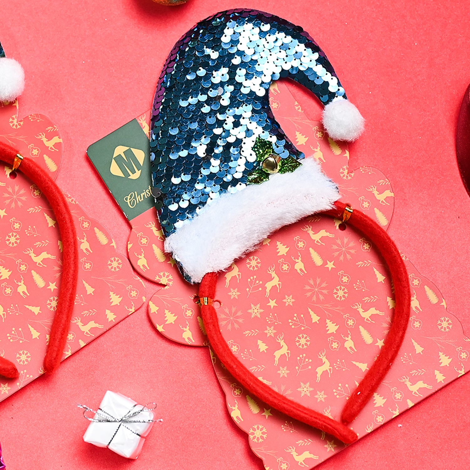 Christmas Headband Set Of 2 - Santa Hat