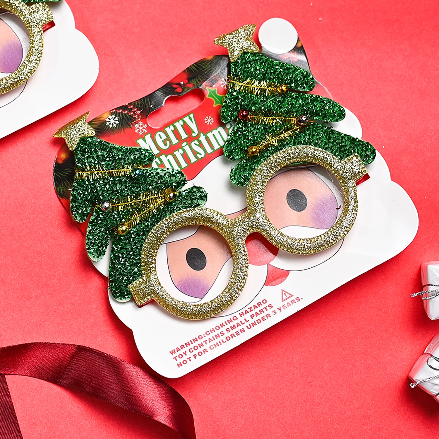 Christmas Party Spectacles Set Of 2 - Green, Party Accessories