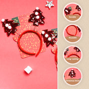 Christmas Headband Set Of 2 - Red, Hair Band