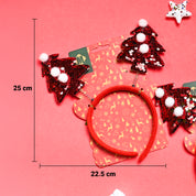 Christmas Headband Set Of 2 - Red, Hair Band