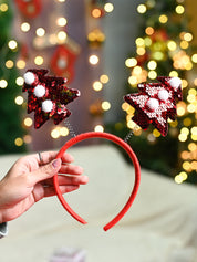 Christmas Headband Set Of 2 - Red, Hair Band