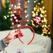 Christmas Headband Set Of 2 - Red, Hair Band