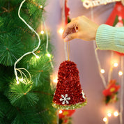 Christmas Decoration Bell Set Of 2 - Red, X-Mas Hanging