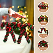 Christmas Hanging Candy Cane Set Of 2 - Red & Green, X-Mas Hanging