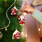 Christmas Decoration Set Of 3 Pcs  - Red, X-Mas Hanging