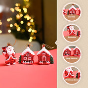 Christmas Decoration Set Of 3 Pcs  - Red, X-Mas Hanging