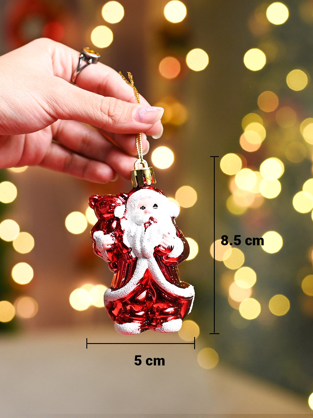 Christmas Decoration Set Of 3 Pcs  - Red, X-Mas Hanging