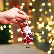 Christmas Decoration Set Of 3 Pcs  - Red, X-Mas Hanging