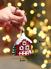 Christmas Decoration Set Of 3 Pcs  - Red, X-Mas Hanging