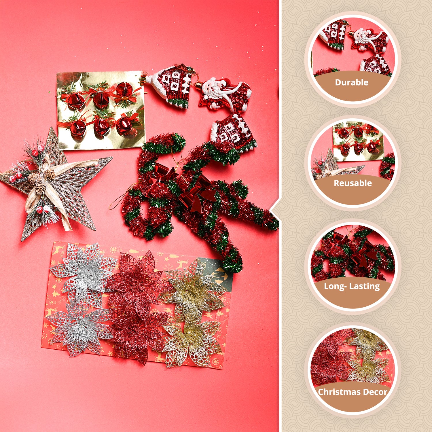 Christmas Set - Multi Colour, X-Mas Hanging