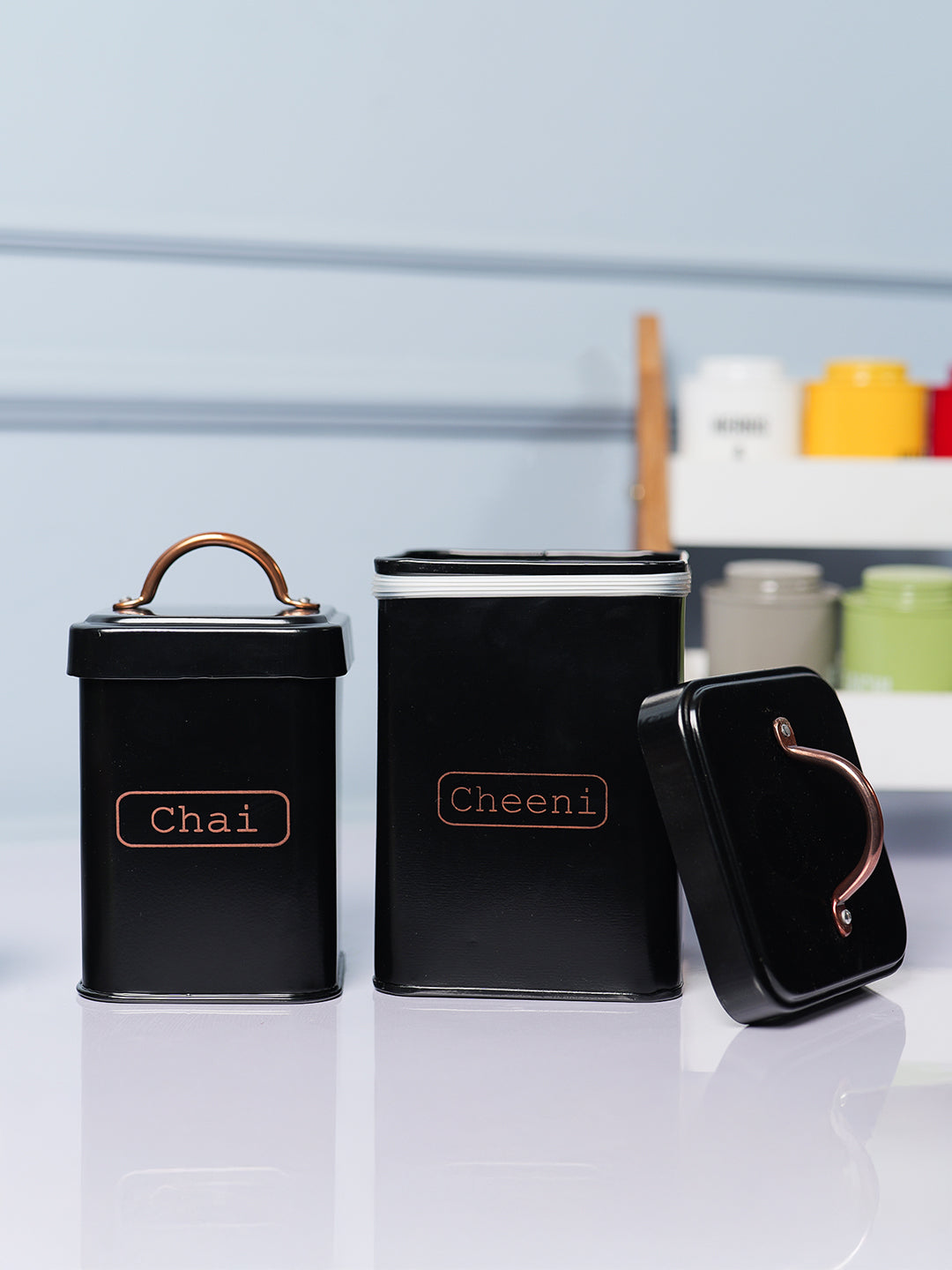 Market99 Black Chai + Chini Jar Set