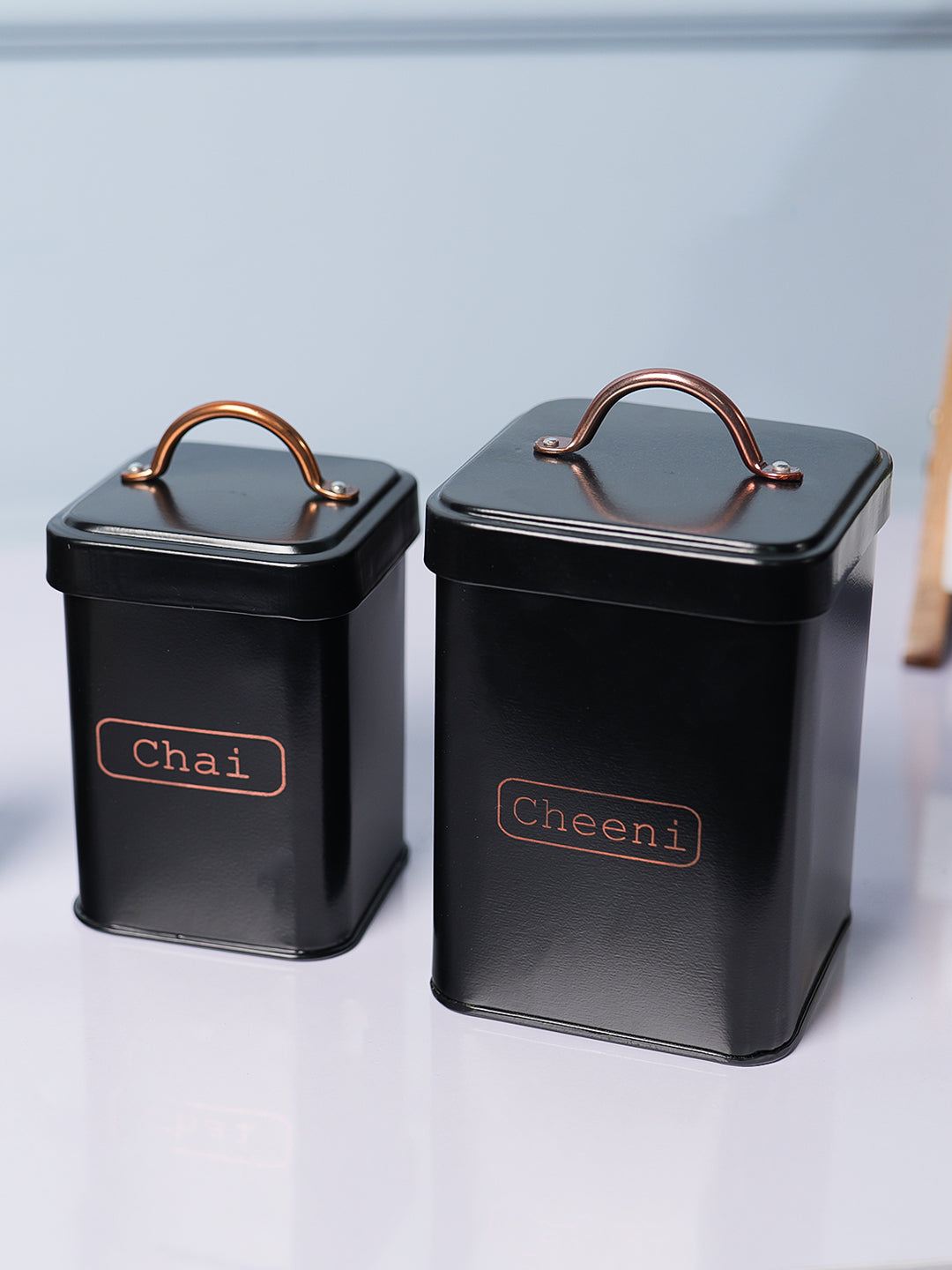 Market99 Black Chai + Chini Jar Set