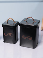 Market99 Black Chai + Chini Jar Set