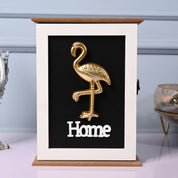 Gold Flamingo Key Holder Box