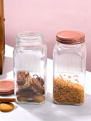 Pack Of 2 Glass Jar Set, 1500mL Each