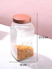 Pack Of 2 Glass Jar Set, 1500mL Each