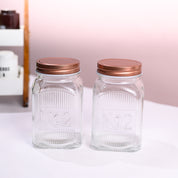 Pack Of 2 Glass Jar Set, 1100mL Each