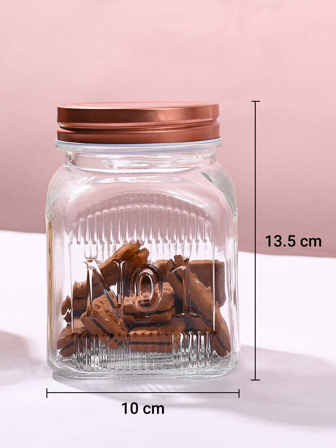 Pack Of 2 Glass Jar Set, 900mL Each