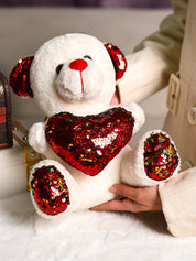 Smart Teddy Bear With Red Heart