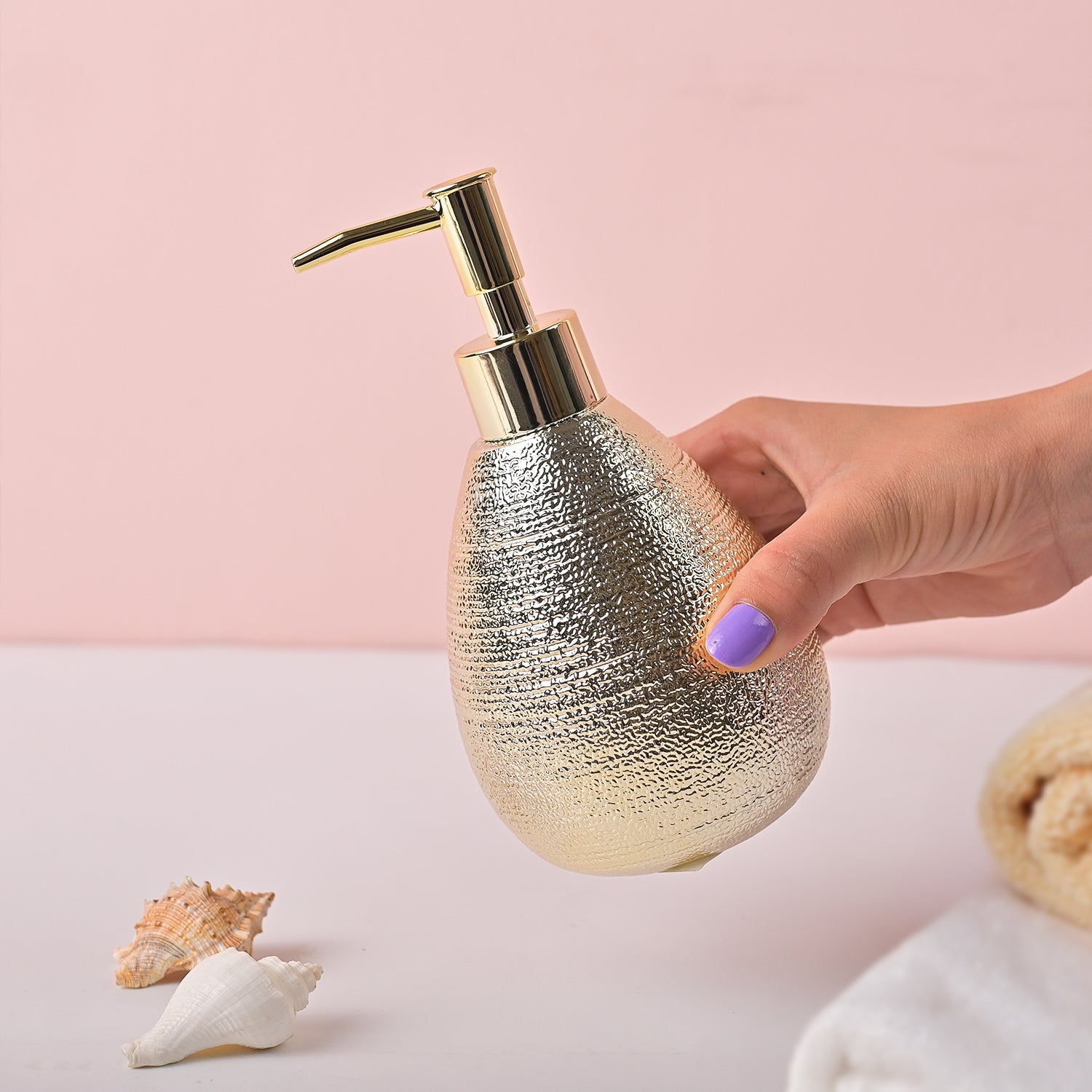 VON CASA Gold Stone Soap Dispenser
