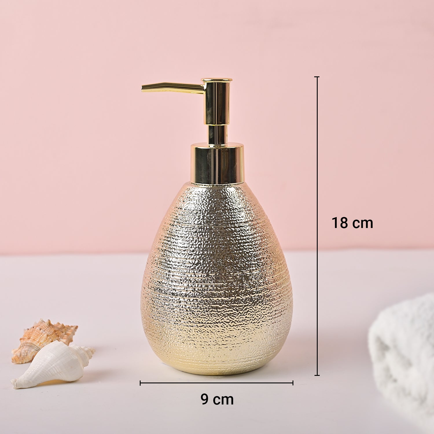 VON CASA Gold Stone Soap Dispenser