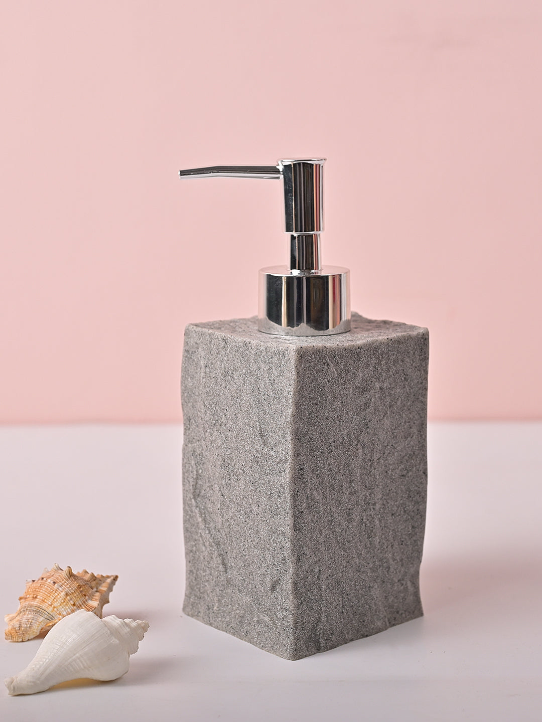 VON CASA Grey Polyresin Soap Dispenser