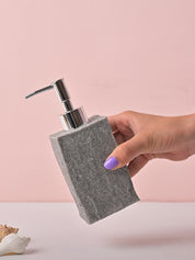 VON CASA Grey Polyresin Soap Dispenser