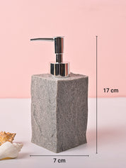 VON CASA Grey Polyresin Soap Dispenser