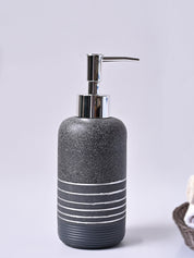 VON CASA Grey Polyresin Soap Dispenser – Sleek & Durable