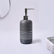 VON CASA Grey Polyresin Soap Dispenser – Sleek & Durable