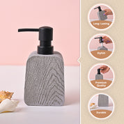 VON CASA Grey Polyresin Soap Dispenser – Modern Design