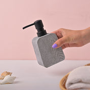 VON CASA Grey Polyresin Soap Dispenser – Modern Design