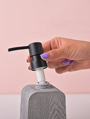 VON CASA Grey Polyresin Soap Dispenser – Modern Design