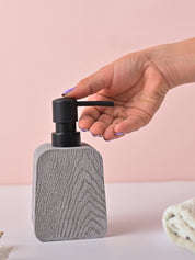 VON CASA Grey Polyresin Soap Dispenser – Modern Design