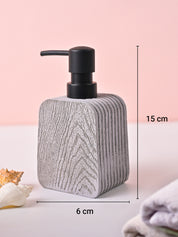 VON CASA Grey Polyresin Soap Dispenser – Modern Design